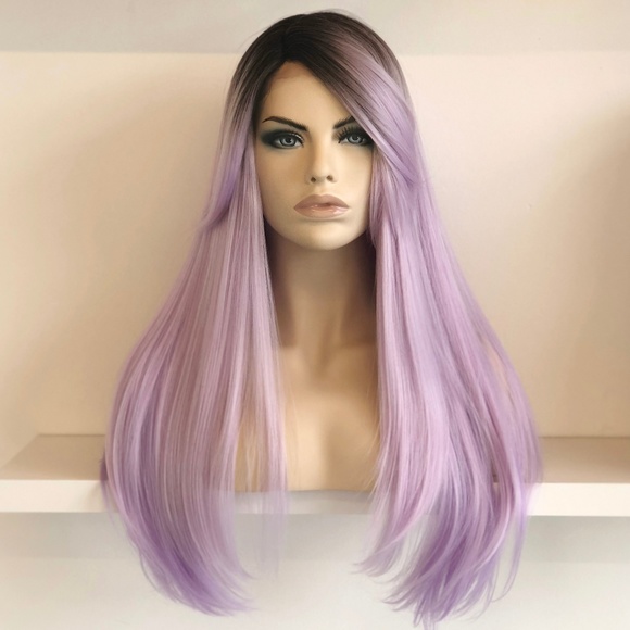 Her Wig Closet Accessories - 24" Light Purple Middle Lace Part Wig | Layla
